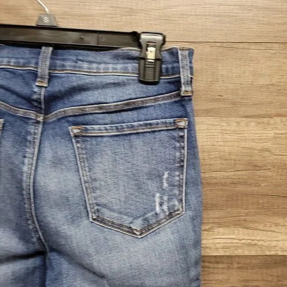 J Brand Maria Jeans Size 29 Womens Blue Medium Wash Distressed High Rise Denim - Picture 9 of 13